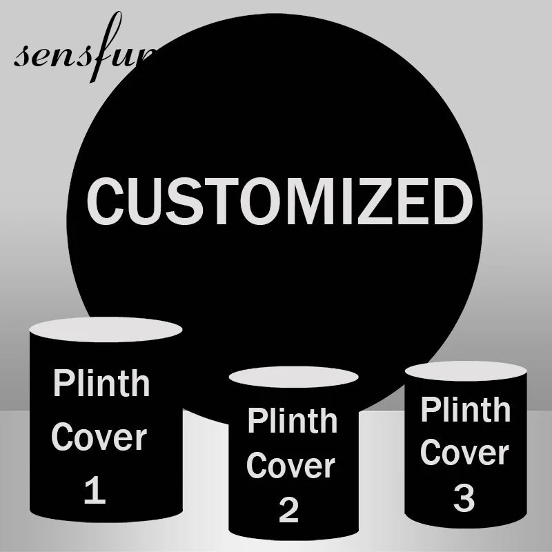 Photography Background Round Circle Backdrops Personalized Plinth Covers