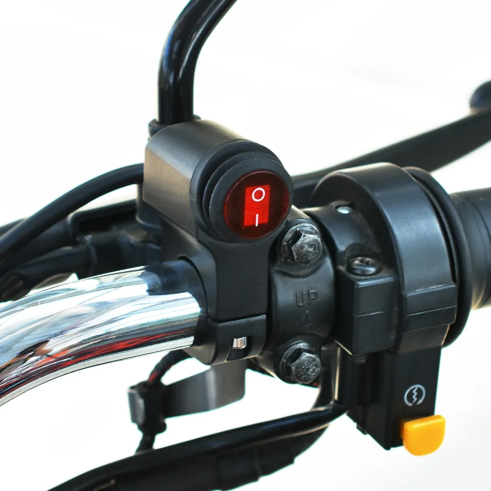 12V Headlight Motorcycle Switches Scooter Handlebar Mount Signal lamp