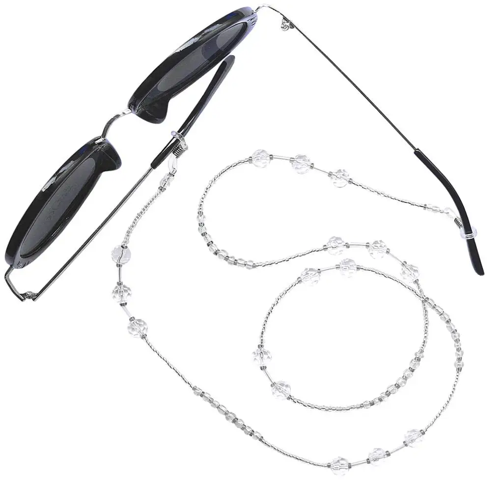Beaded Eyeglass Rope Reading Glasses Eyewear Spectacles Chain Holder 75cm