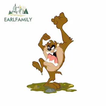 

EARLFAMILY 13cm x 8.1cm for Testy Taz Car Sticker Car Body Bumper Sticker Funny Car Decals Personality Waterproof Decor