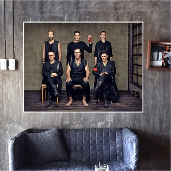 

German Chariot Industrial Heavy Metal Band Canvas Painting Richard Z. Kruspe Die Band Poster Bar Room Decor Wall Sticker Gift