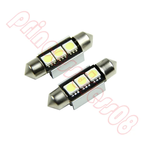 1X36 мм 3 светодиодный 5050 SMD 6418 Белый CANBUS без ошибок купол автомобильный светильник
