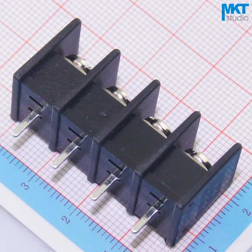 100 шт. 4P 9,5 мм Шаг B-type прямые шпильки PCB Электрический винтовой клеммный блок
