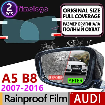 

for Audi A5 B8 2007 - 2016 8T Full Cover Anti Fog Film Rearview Mirror Rainproof Foils Clear Anti-Fog Films Accessories S5 RS5
