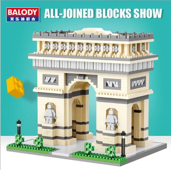 

Balody 16073 Architecture Series Arc De Triomphe Model Building Blocks Assembled Fight Inserted Plastic Granule Toy