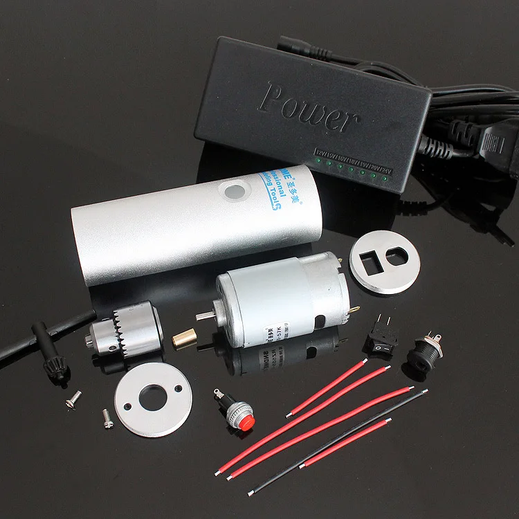 

555 Aluminium Alloy Kit Switch Electric Drill with Jog Case Motor Micro Saw lei zu zhuang DIY Small Diamonds for Hands Cutting