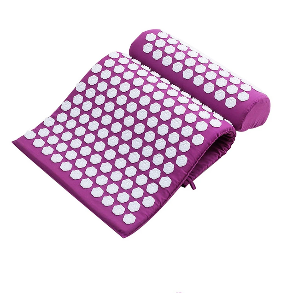 Acupressure Mat, Spike Pad, Rose Thorn Massage Yoga Mat, Relieve Back Body Pain Stress, Foot Massage, Non-slip and Durable