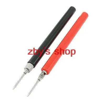 

13cm Long Multimeters Probe Testing Test Lead Cable Black Red 2 Pcs