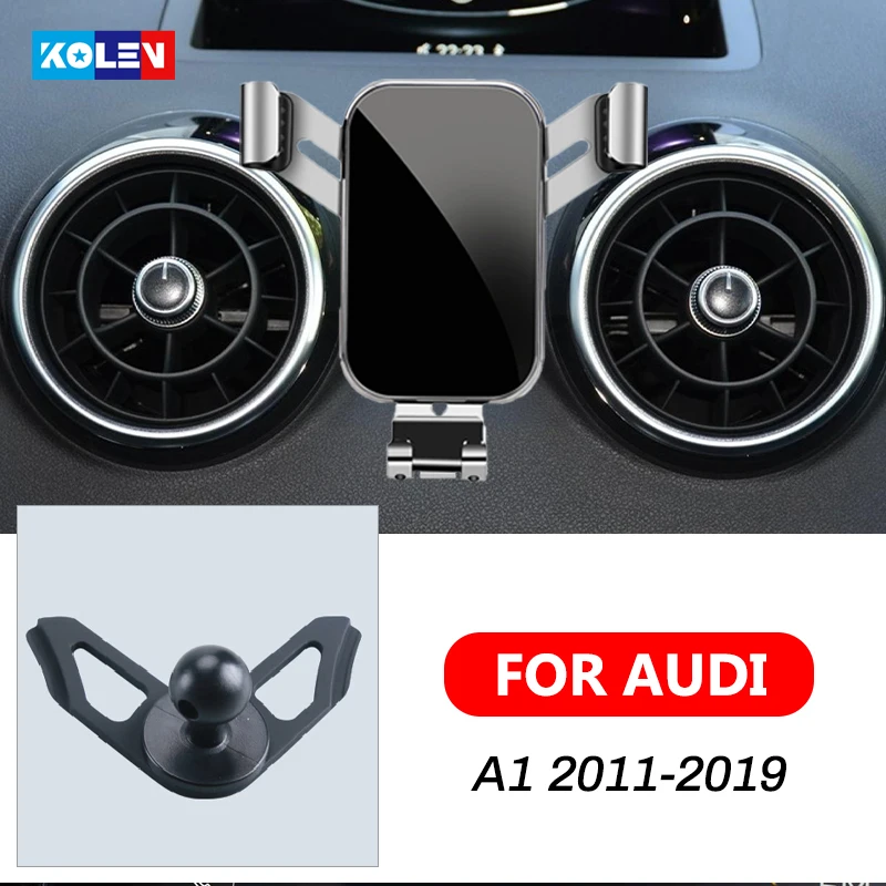 

For Audi A1 2011-2019 Car Mobile Phone Holder Auto Charging Support Gravity Stand GPS Special Mount Support Navigation Bracket