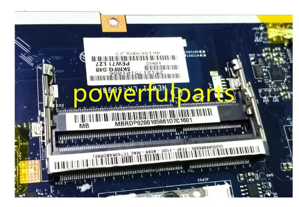 Работает для acer 5742 5742g материнская плата MBRDP02001 NEW71 LA-5893P 540M 1G протестирована