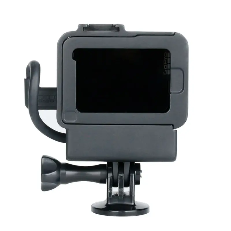 V2 Vlog GoPro чехол Аксессуары для GoPro Hero 7 6 5 пластиковый корпус с удлинительным микрофоном порт Холодный башмак крепление Vlogging LX9A