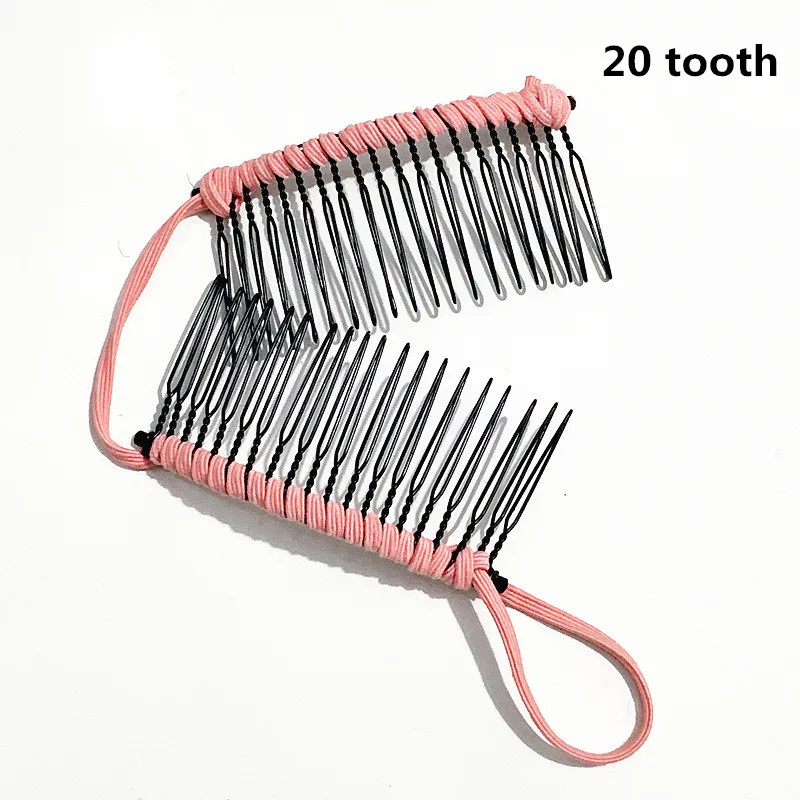 Винтажная заколка для волос в форме банана, эластичная расческа для волос, профессиональные женские Инструменты для укладки волос, расческа для волос - Цвет: 20 tooth