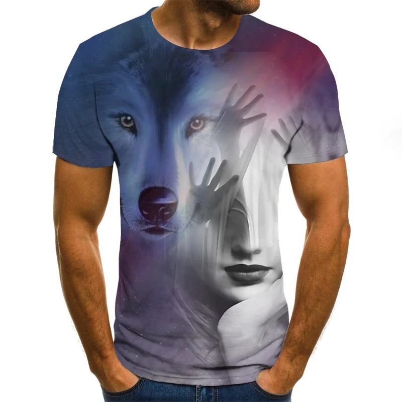 

Colorful Printing 3D T shirt Casual Summer Style Fashion Print Short Sleeve Tees Men Tops Color Print Art Streetwear Plus Size