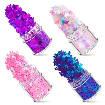 

12 Colors Mixed Holographic Chunky Glitter Face Body Eye Hair Nail Resin Sequins