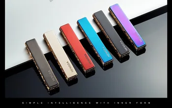 

Metal rechargeable lighter mini strip usb cigarette lighter windproof custom advertising gift lighter