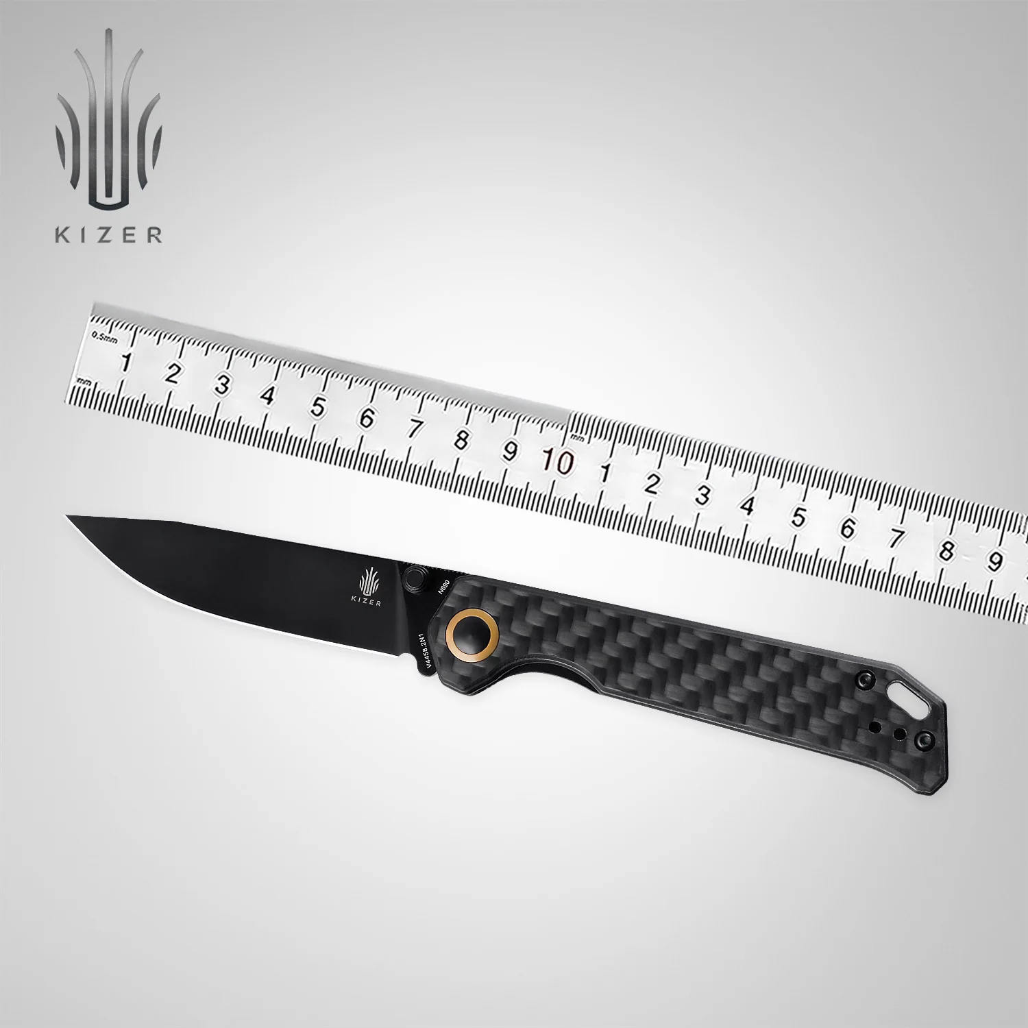 Складной нож Kizer для повседневного использования черный V4458.2N1 ручка из