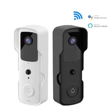 Mini 1080P HD wizjer wbudowaną kamerą wi-fi inteligentny dzwonek bezprzewodowy wideodomofon kamera ochrony na zewnątrz IR Night Vision 2MP aplikacji Tuya