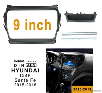 

9" Car radio Fascia Frame Facials Install Panel Dashboard Trim Kit for Hyundai ix45 Santa fe 2016