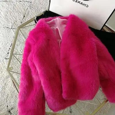 

2020 New Style High-end Fashion Women Faux Fur Coat S97