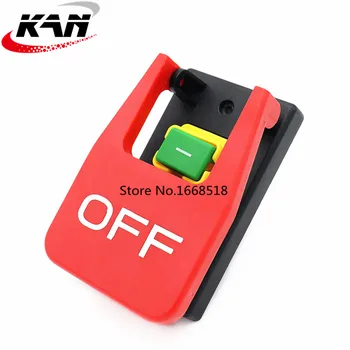 

KJD17B-16 4 Pins Table Saws Electromagnetic Push Button Switches 16A AC250V Paddle Switch For Bench Drills/Grinders/Lathes