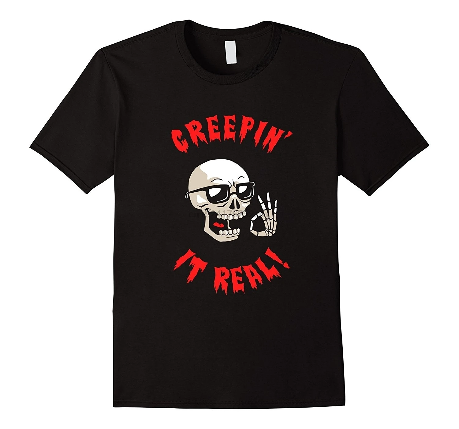 Настоящая футболка Creepin' It-крутая забавная Мужская с коротким рукавом и