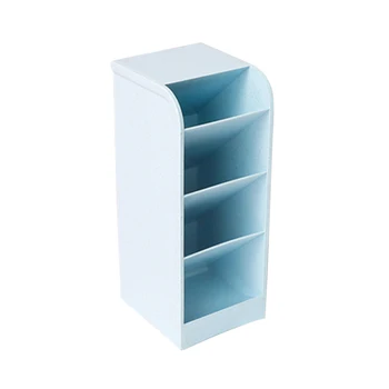 

New Multi-function 4 Grids Desktop Storage Box Cosmetic Storage Pen Pencil Case Makeup Organizer Desk Holder