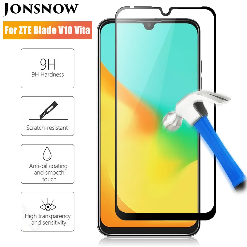 

JONSNOW Tempered Glass For ZTE Blade V10 Vita Full Screen Coverage Protective Film for ZTE Blade V10 Vita 6.26" Screen Protector