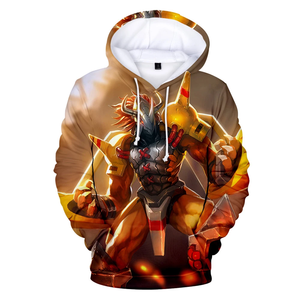 Anime Digimon Adventure Wargreymon 3D Felpe Con Cappuccio Felpe Uomo/Donna Casual Manica Lunga Autunno Inverno Digimon Adventure Abbigliamento