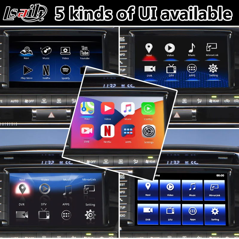 garmin gps for trucks Lsailt Android Carplay Video Interface for Toyota Land Cruiser LC200 2013-2015 Sahara VXR VX With GPS Navigation gps navigation for car