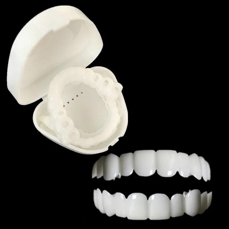Snap on Smile Upper and Lower False Teeth Cover Perfect Veneers Comfort Fit Flex Dentures Braces Straightener | Красота и здоровье