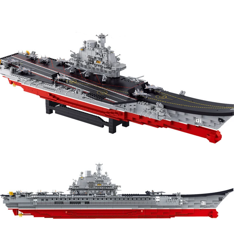 Sluban 0388 темно-синяя подводная лодка военный корабль самолет Aircrafted Перевозчик военный корабль боевой крейсер Модель фрегата строительные блоки игрушка - Цвет: No box 1875pcs