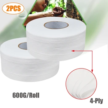 

2PCS Natural Household Toilet Paper, 4 Layer Thicken Hand Toilet Towels, Roll Tissues, Bath Tissues, White