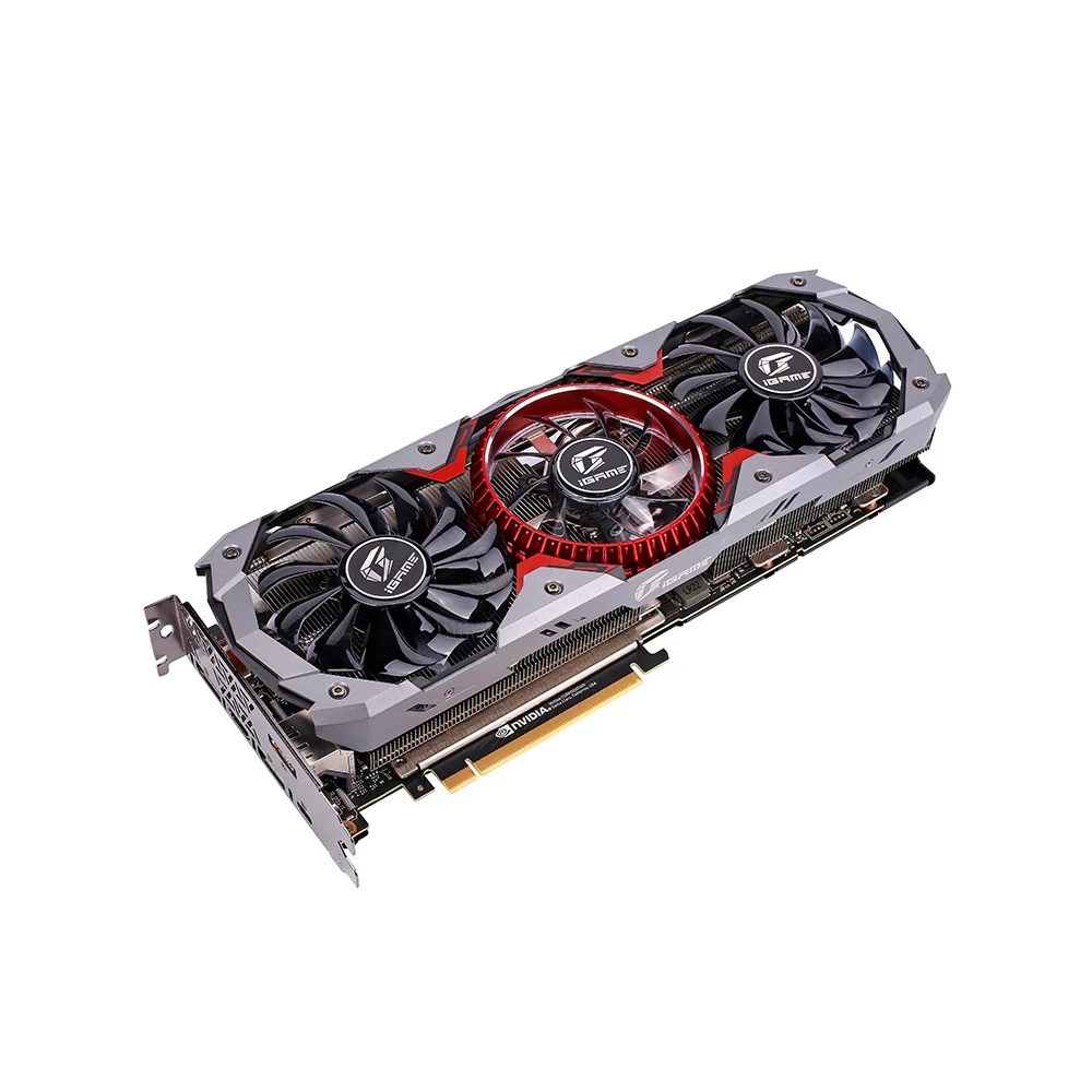 Красочная видеокарта GeForce RTX 2080 с суперграфической картой, расширенный процессор OC GDDR6 8G iGame, видеокарта Nvidia, один ключ, Overclock RGB Light