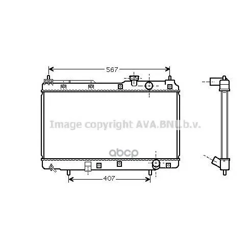 Ava Hd2175_радиатор Системы Охлаждения! Мкпп Honda Cr-V 2.0 16v 95-02 Ava Hd2175 Ava арт. HD2175