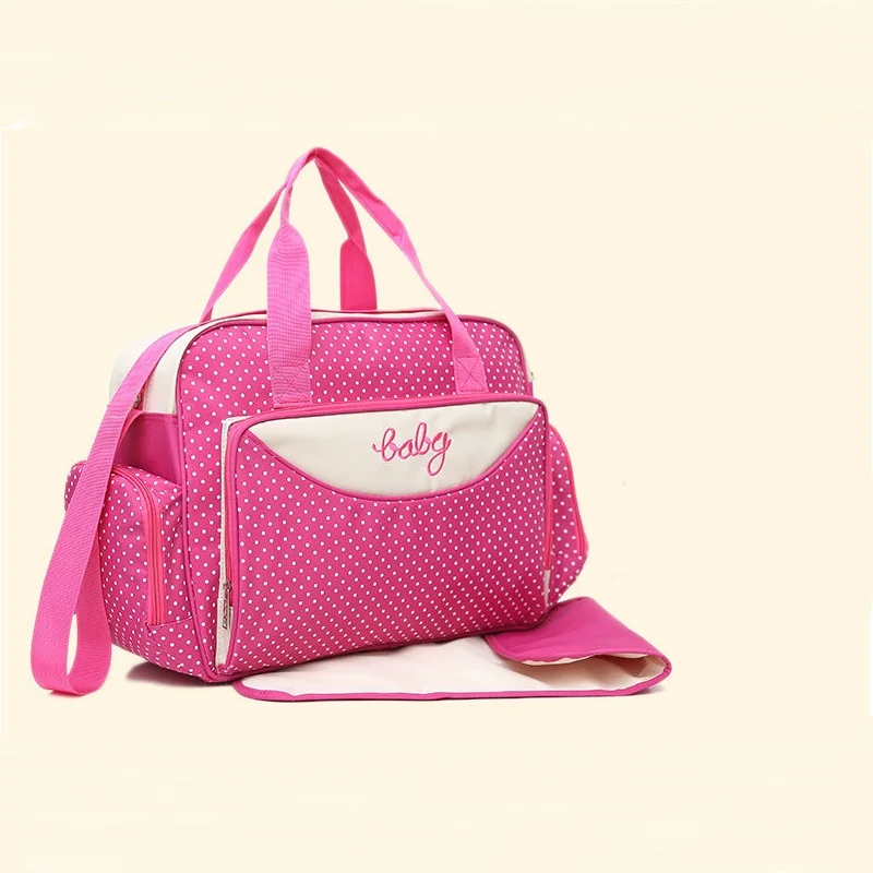 5Pcs Set Baby Diaper Bag Suits For Mom Baby Bottle Holder Mother Mummy Stroller Maternity Nappy Bags Sets Maternal Child Package 5Pcs Set Baby Diaper Bag Suits For Mom Baby Bottle Holder Mother Mummy Stroller Maternity Nappy Bags Sets Maternal Child Package