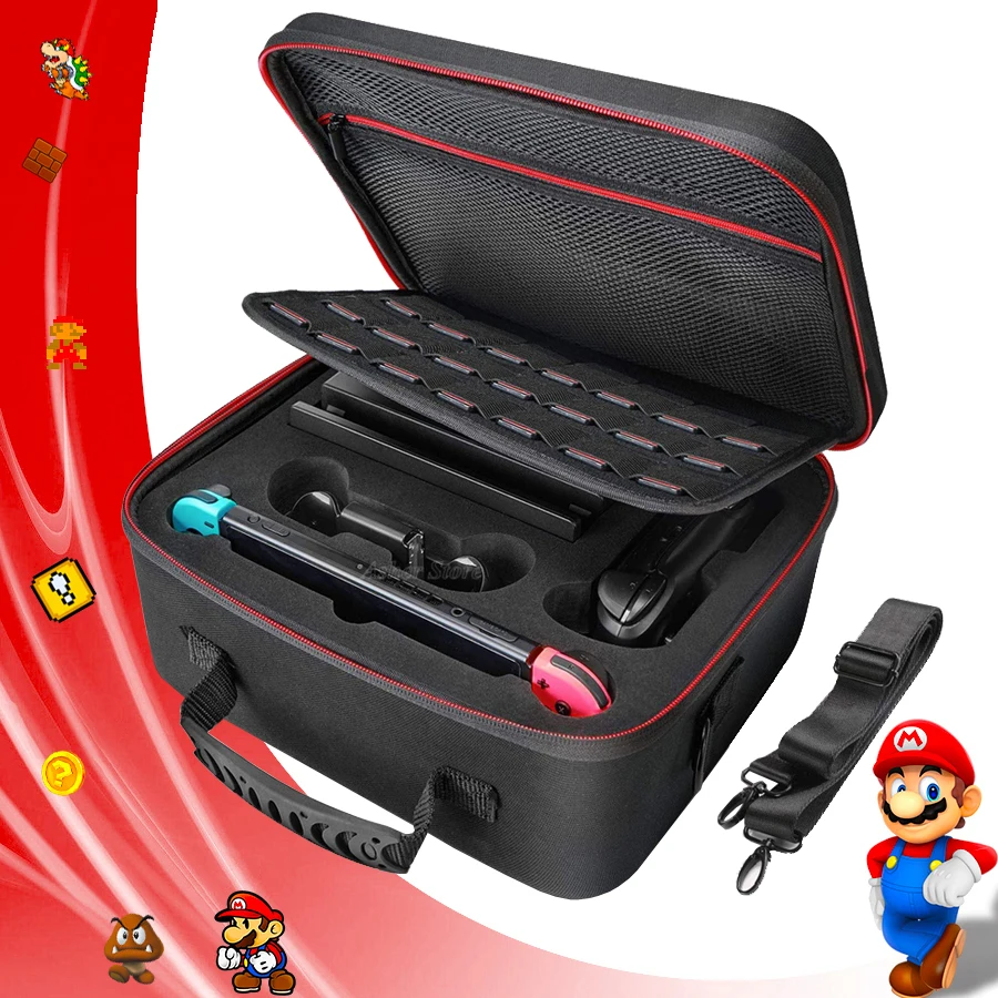 

Nintend Switch Travel Carrying Storage Case Large Capacity Pouch Protective Bag for Nintendo Switch Nintendoswitch Accessories