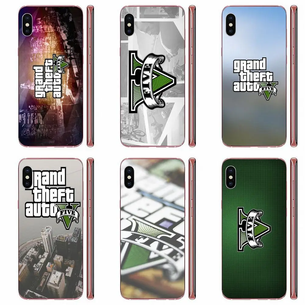 Для HTC Desire 530 626 628 630 816 820 830 One A9 M7 M8 M9 M10 E9 U11 U12 Life Plus Мягкий Сотовый телефон Grand Theft Auto