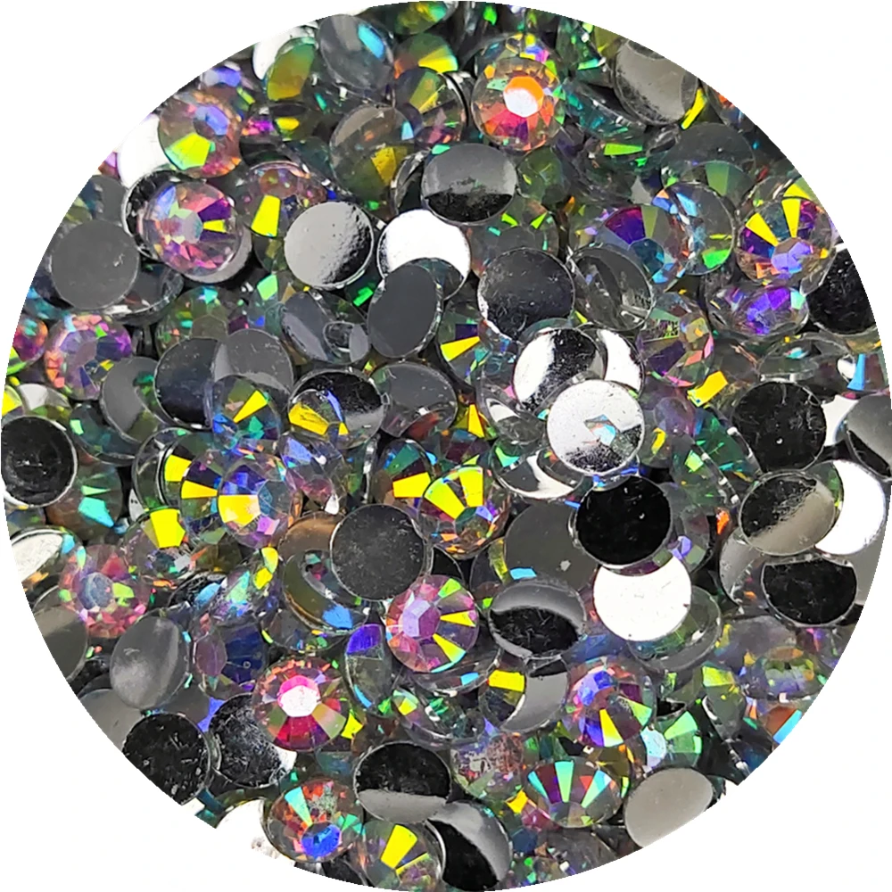 Бесплатная доставка! Прозрачные полимерные бусины AB для дизайна