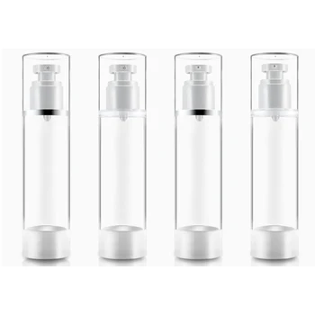 

1pcs 15ml/30ml/50ml/80ml/100ml Plastic Travel Bottle Refillable Bottle Transparent Airless Pump Perfume Vacuum Spray Bottle