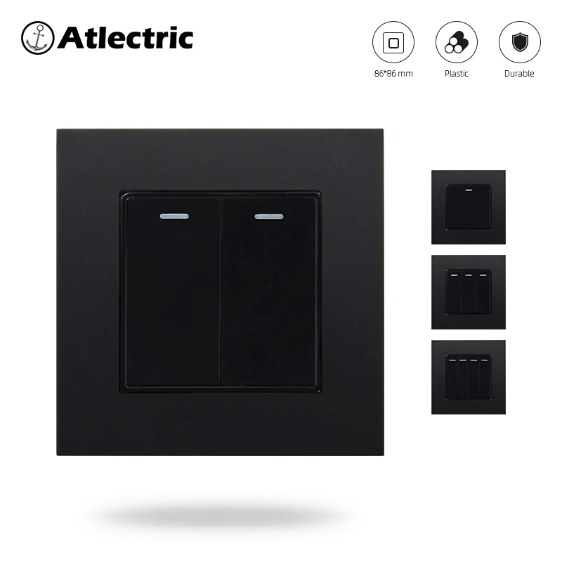 Atlectric настенная кнопка переключатель 1 2 3 4 банды вкл/выкл настенный ПК