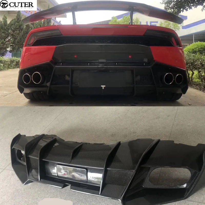 

Lp610 Lp580 Carbon Fiber Frp Rear Bumper Diffuser Lip for Huracan Lp610 Lp580 Car Body Kit 2015
