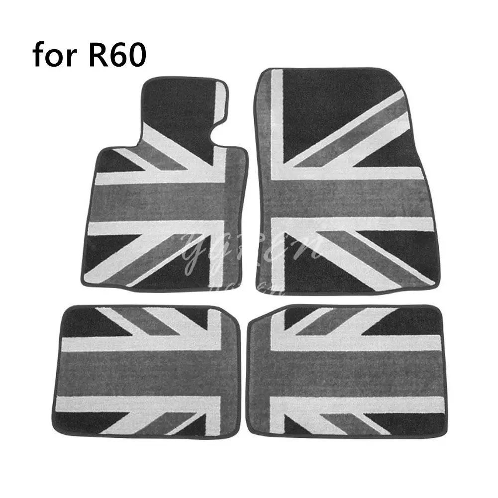 1 компл. Коврики подходят для Mini Cooper R55 R56 R57 R60 R61 автомобильные коврики передние маты и задние коврики - Название цвета: for R60 Grey