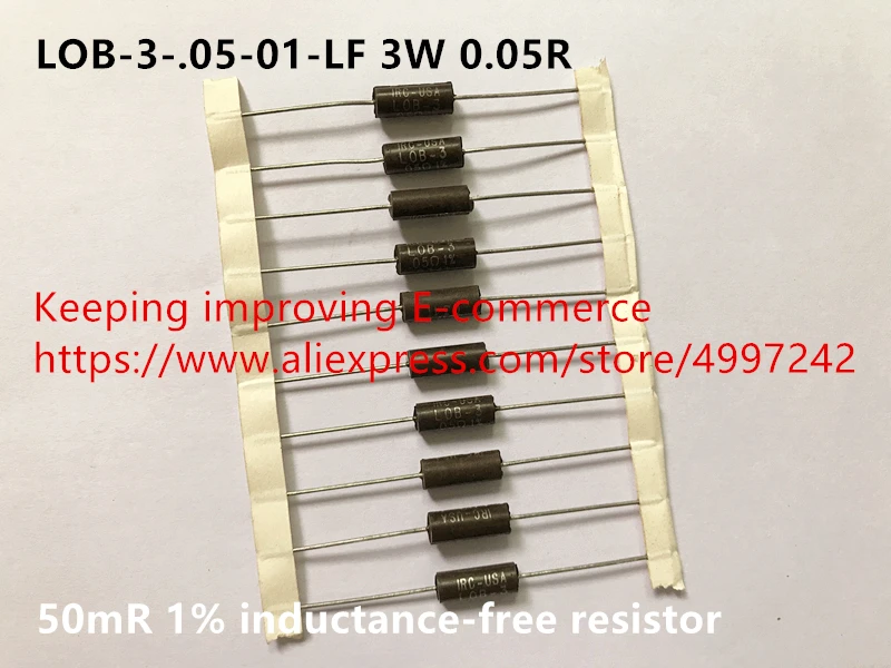 США импорт LOB-3-.05-01-LF 3 Вт 0.05R 50mR 1% без индуктивности резистор(индуктор