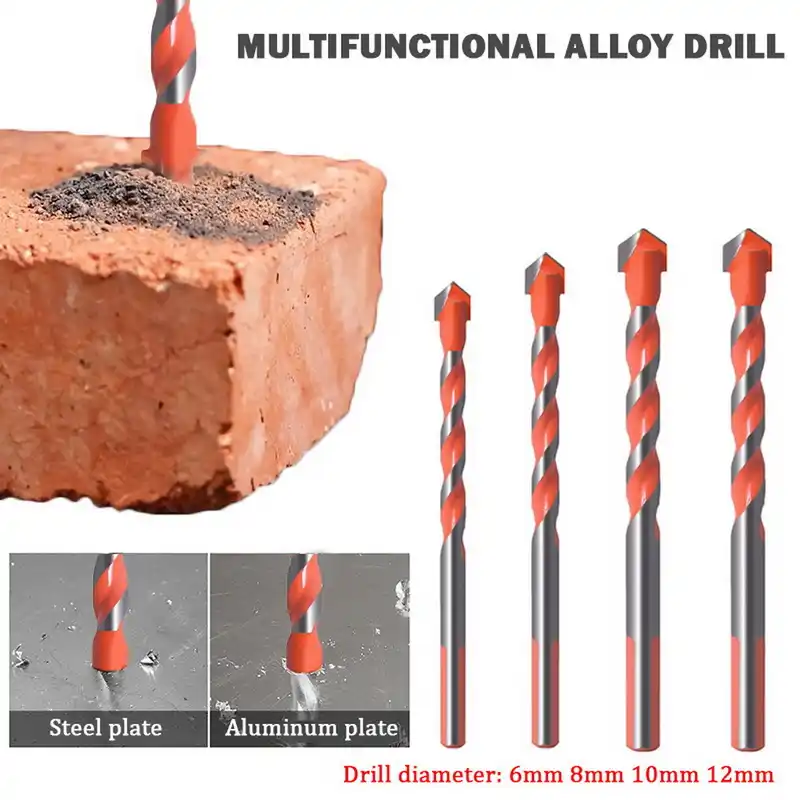 1//5//7Pcs Multifunctional Drill Bits Ceramic Wall Glass Punching Hole Working Set