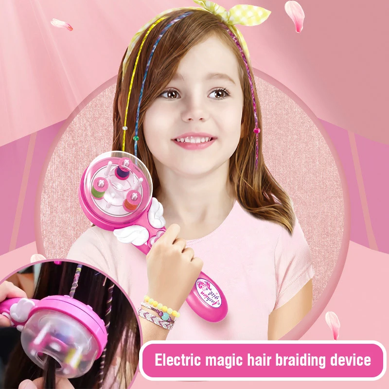 Automatic Hair Braider DIY Braiding Hairstyle Tool Twist Machine Braid Weave Toys For Girl Child Gift | Красота и здоровье