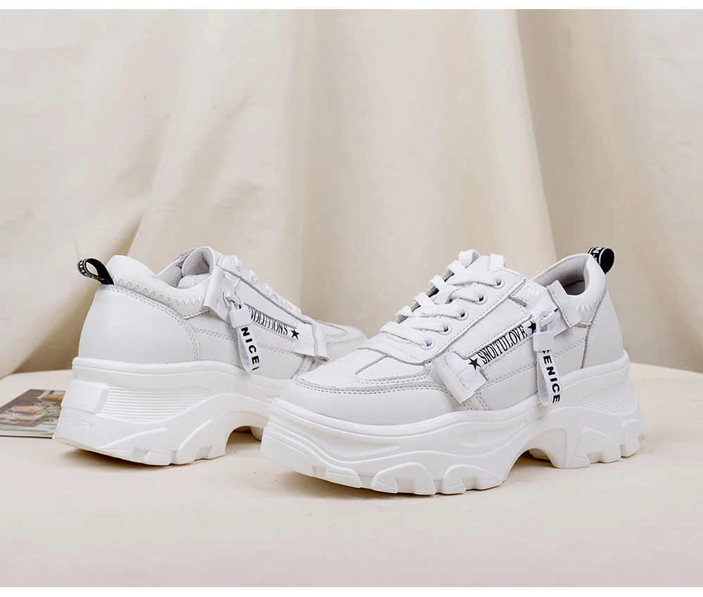 SOPHITINA New Women Shoes Fashion Leisure Concise Leather Handmade Ladies Sport Shoes Casual Comfortable Sneakers Women MO462