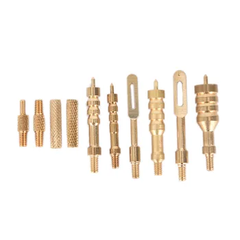 

11pcs .22cal-.45cal Gun Cleaning Jags Brush Kit Brass Spear Pointed Jags,Slotted Cleaning Patch Loops Gun Cleaning Brush Kit