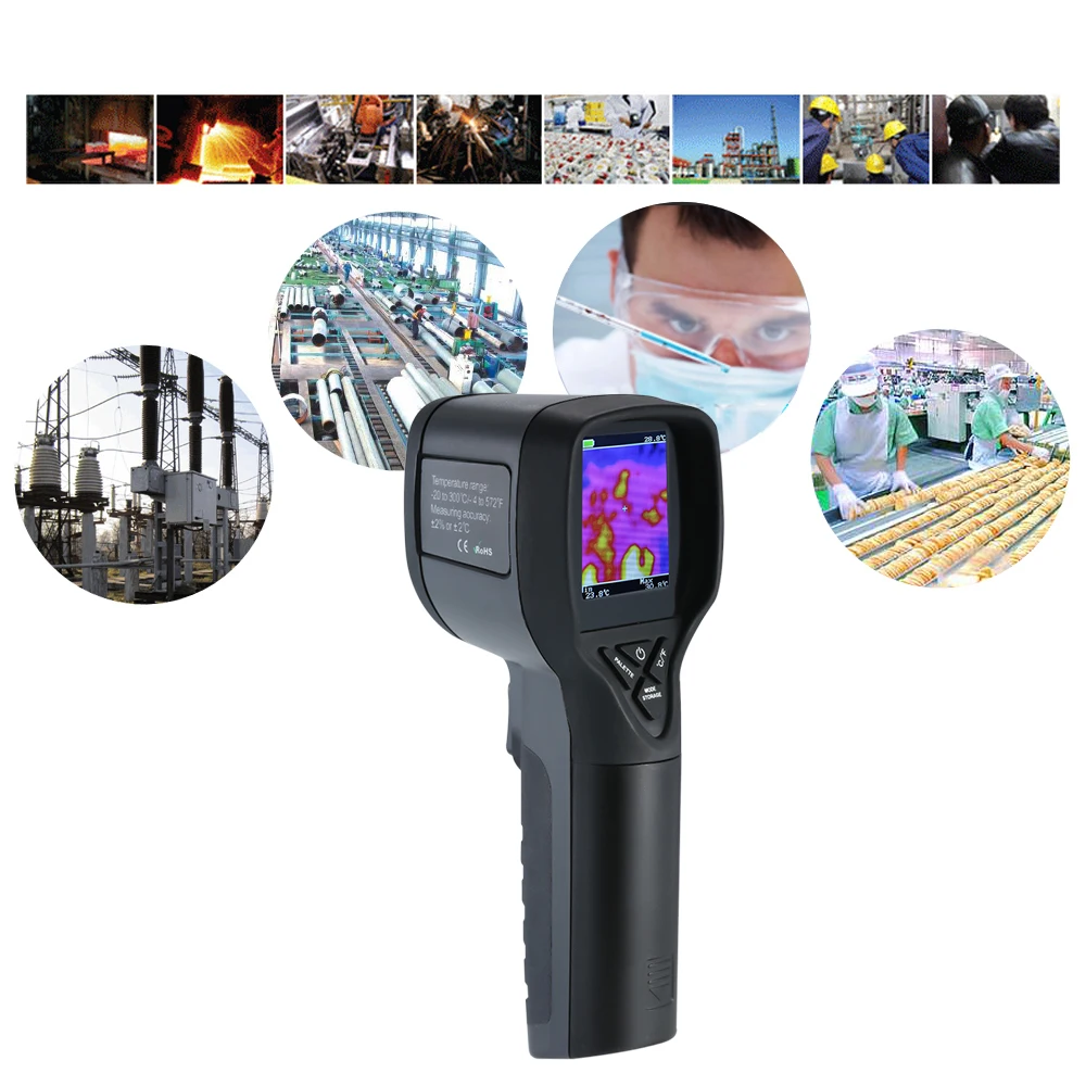 

Professional Thermal Imager Mini LCD Digital Handheld Thermal Imaging Camera Infrared Thermometer