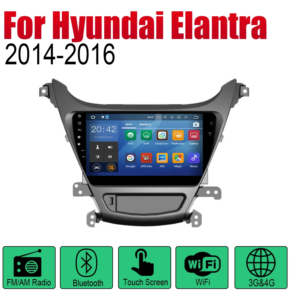 ZaiXi Android 2 Din Авто Радио для hyundai Elantra~ автомобильный мультимедийный плеер gps навигационная система Радио стерео