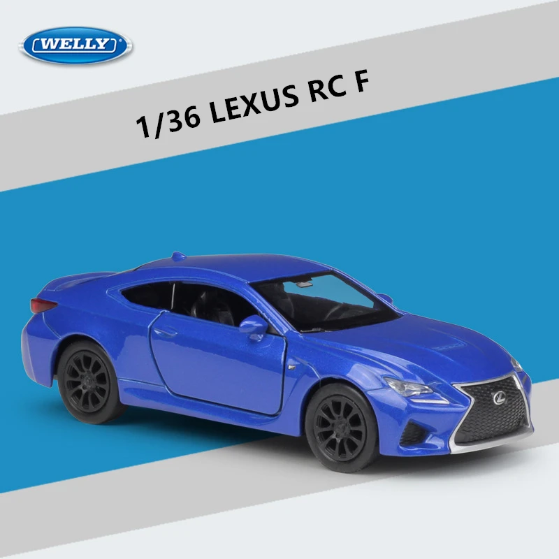 Модель автомобиля WELLY 1:36 Lexus RC F из сплава коллекционная имитация игрушечного